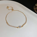Stylish Gold Plated Square Rhinestones Chain Bracelet 6W6JBR710
