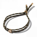 Trendy Square Rhinestone Adjustable Rope Bracelet 6W6JBR531