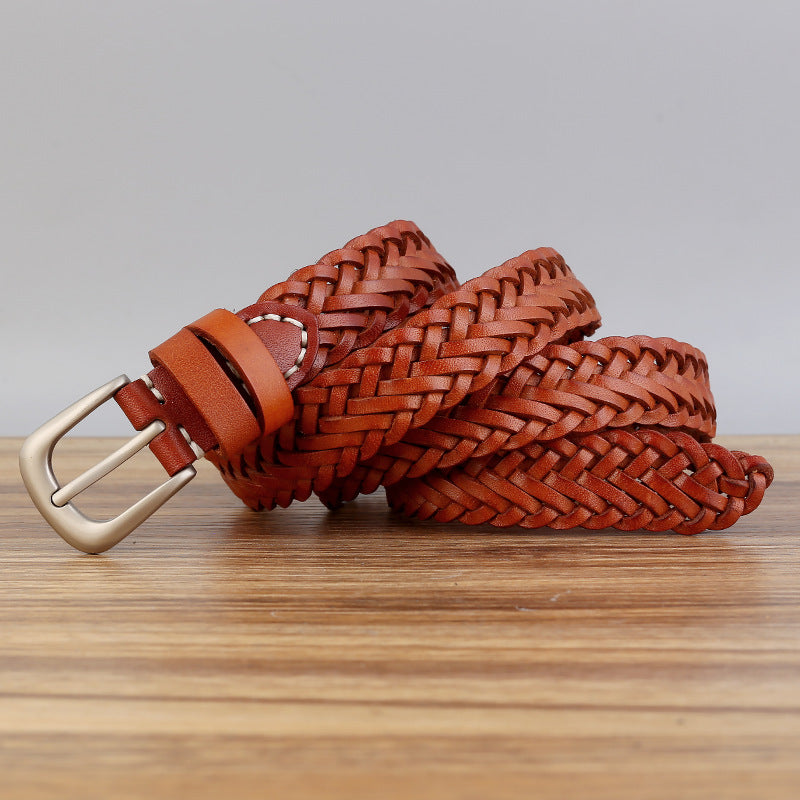 Trendy Hand-Woven Hollow Leather Waist Belt 6W6JBT150