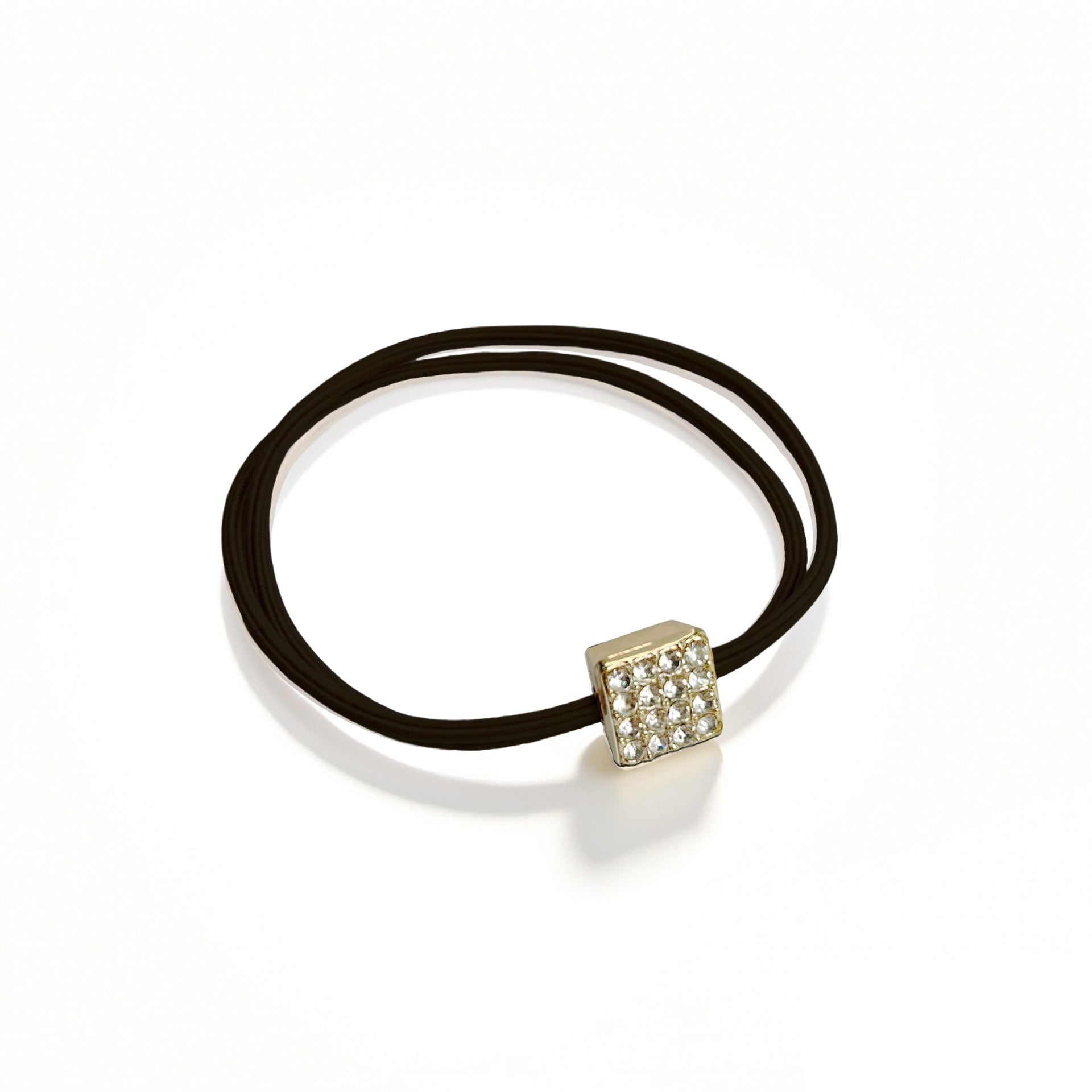 Vintage Square Shape Rhinestones Hair Tie MK2BW6W6HHT02