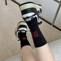 Embroidered Slouchy Socks - DippedShop Wholesale - #8291