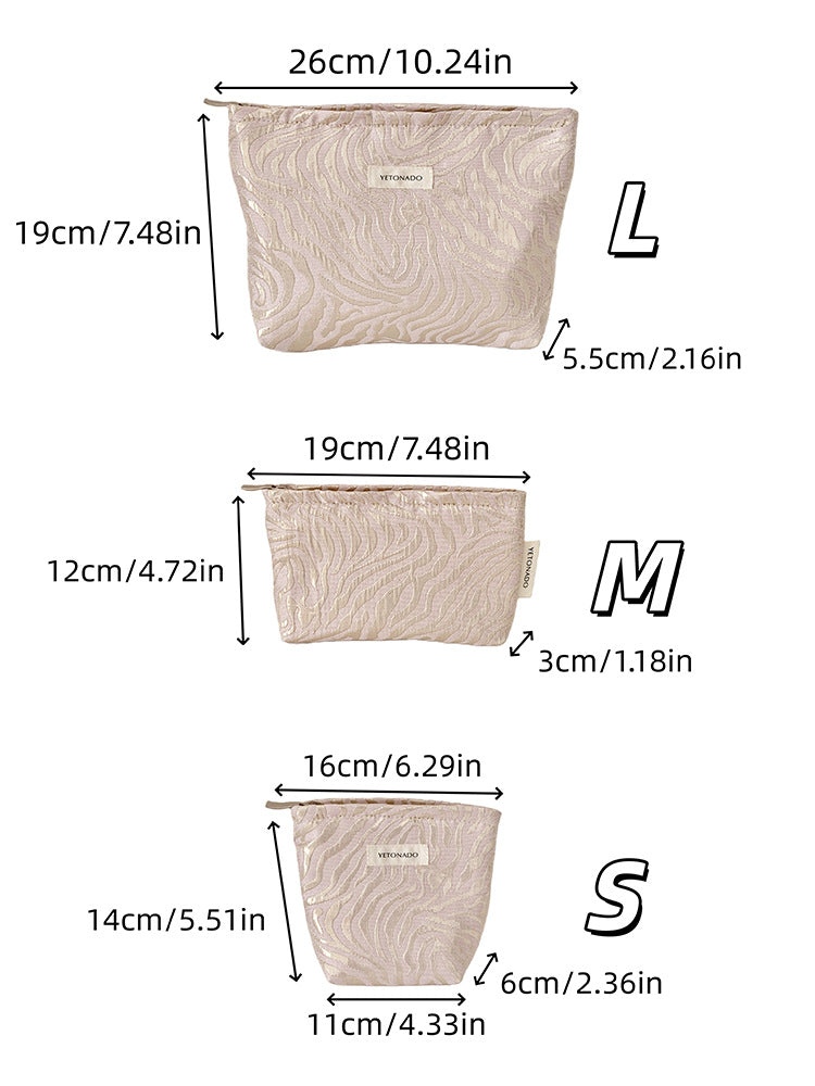 Vintage Embossed Large Capacity Portable Makeup Bag MK2BW6W10BOB385