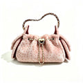 Elegant Soft Plush Leopard Print Shoudler Bag 6W10BBG2364