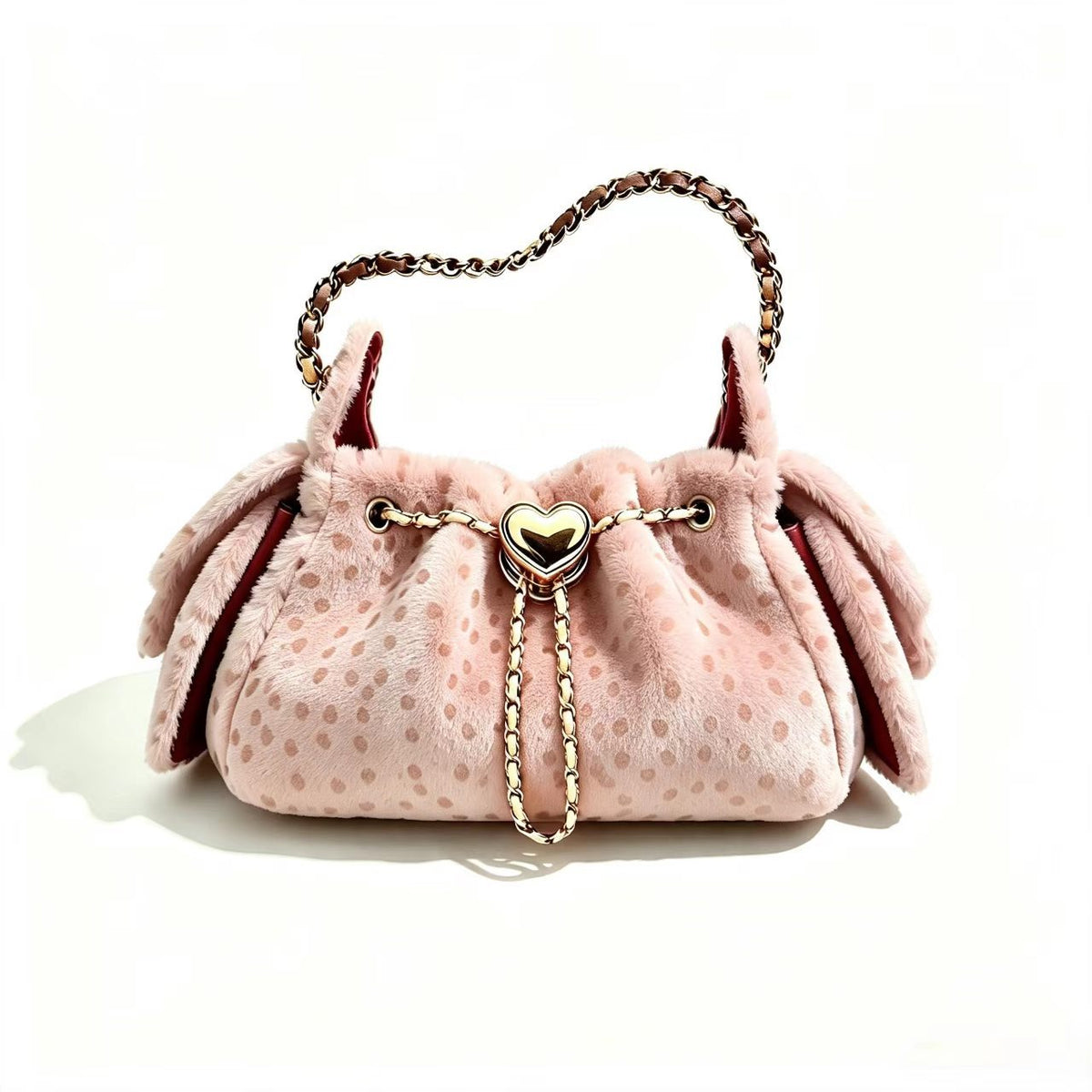 Elegant Soft Plush Leopard Print Shoudler Bag 6W10BBG2364