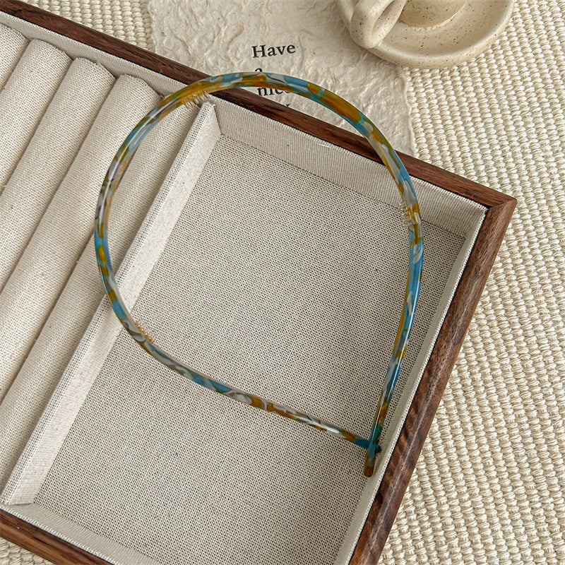 Vintage Leopard Pattern Non Slip Acetate Headband MK2SPM6W6HBD36