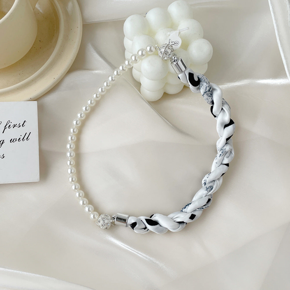 Silk Scarf Necklace - DippedShop Wholesale - #8851