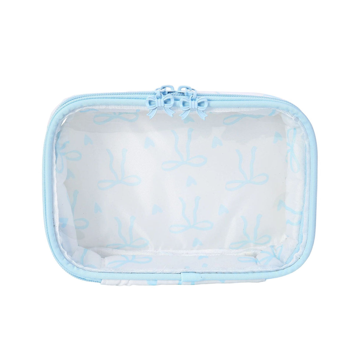 Cute Waterproof Bowknot Clear PVC Makeup Bag 6S5CO199
