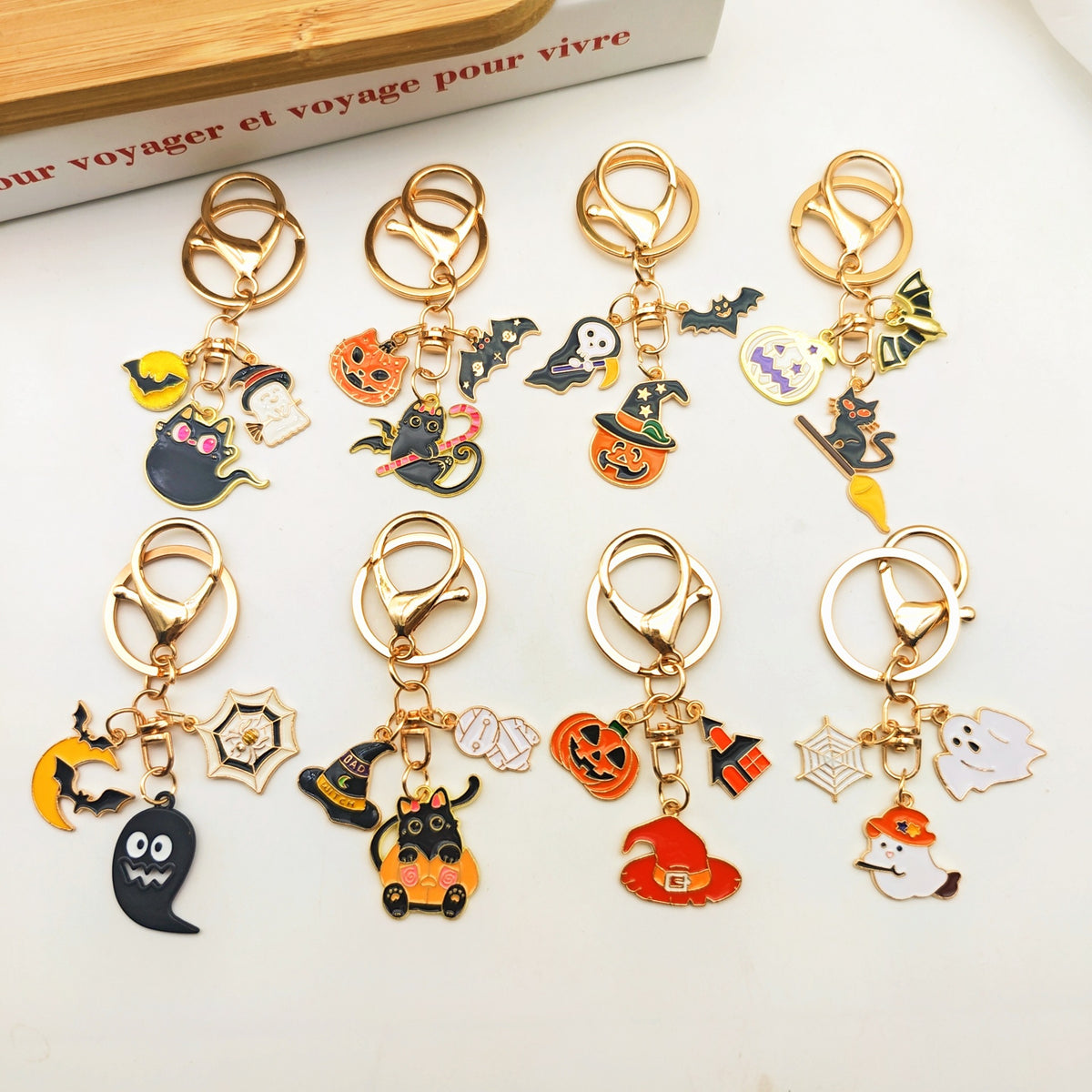 Cartoon Enamel Keychain - DippedShop Wholesale - #7315
