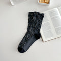 Floral Argyle Jacquard Cotton Socks - DippedShop Wholesale - #9763