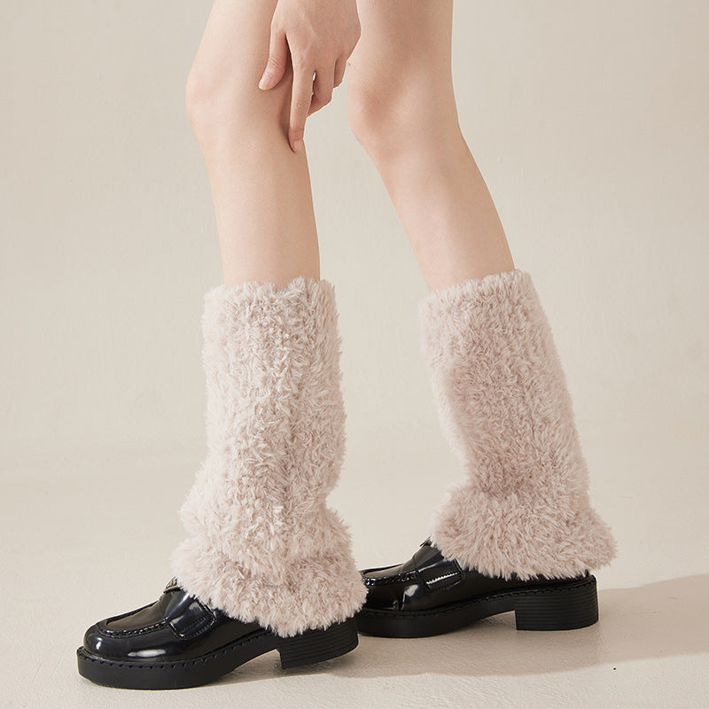 Fuzzy Plush Warm Boot Cuffs Leg Warmers 6W8FSO875