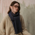 Minimalist Solid Color Tassel Wool Scarf 6W6NSW298