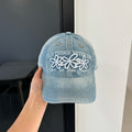 Minimalist Flower Embroidery Versatile Baseball Cap MK2BW6W6HAT88
