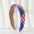 Retro USA Flag Pattern Wide Hair Band 8AS6HBD66L