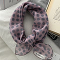 Retro Polka Dots Print Square Silk Scarf MK2BLW6W6NSI34