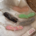 Stylish Heart Leopard Print Banana Hair Clip 6W6HCP1672