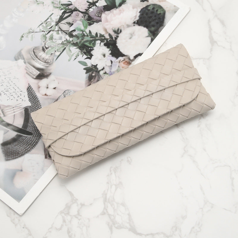 Braided PU Sunglasses Case - DippedShop Wholesale - #5571