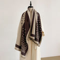 Reversible Polka Dot Shawl Wrap - DippedShop Wholesale - #0643