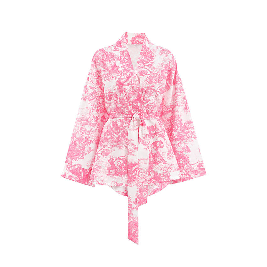 Print Soft Homewear Set - DippedShop Wholesale - #6323