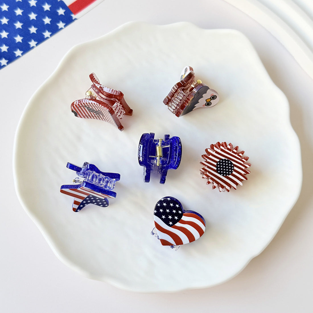 Cute USA Flag Pattern Floral S - DippedShop Wholesale - #6867