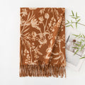Stylish Floral Print Winter Scarf 6W6NSW307