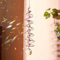 Creative Iridescent Crystal Ball Spiral Hanging Suncatcher MK2CZAS6H7HLS66
