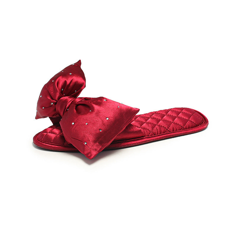 Rhinestone Bow Slippers - DippedShop Wholesale - #9027