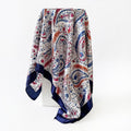 Stylish Floral Print Soft Square Headscarf MK2BLW6W6NSI39