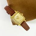 Vintage Square Dial Quartz Leather Strap Watch MK2SSAS6W6JWA03