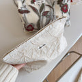 Flower Embroidered Cosmetic Bag - DippedShop Wholesale - #5139