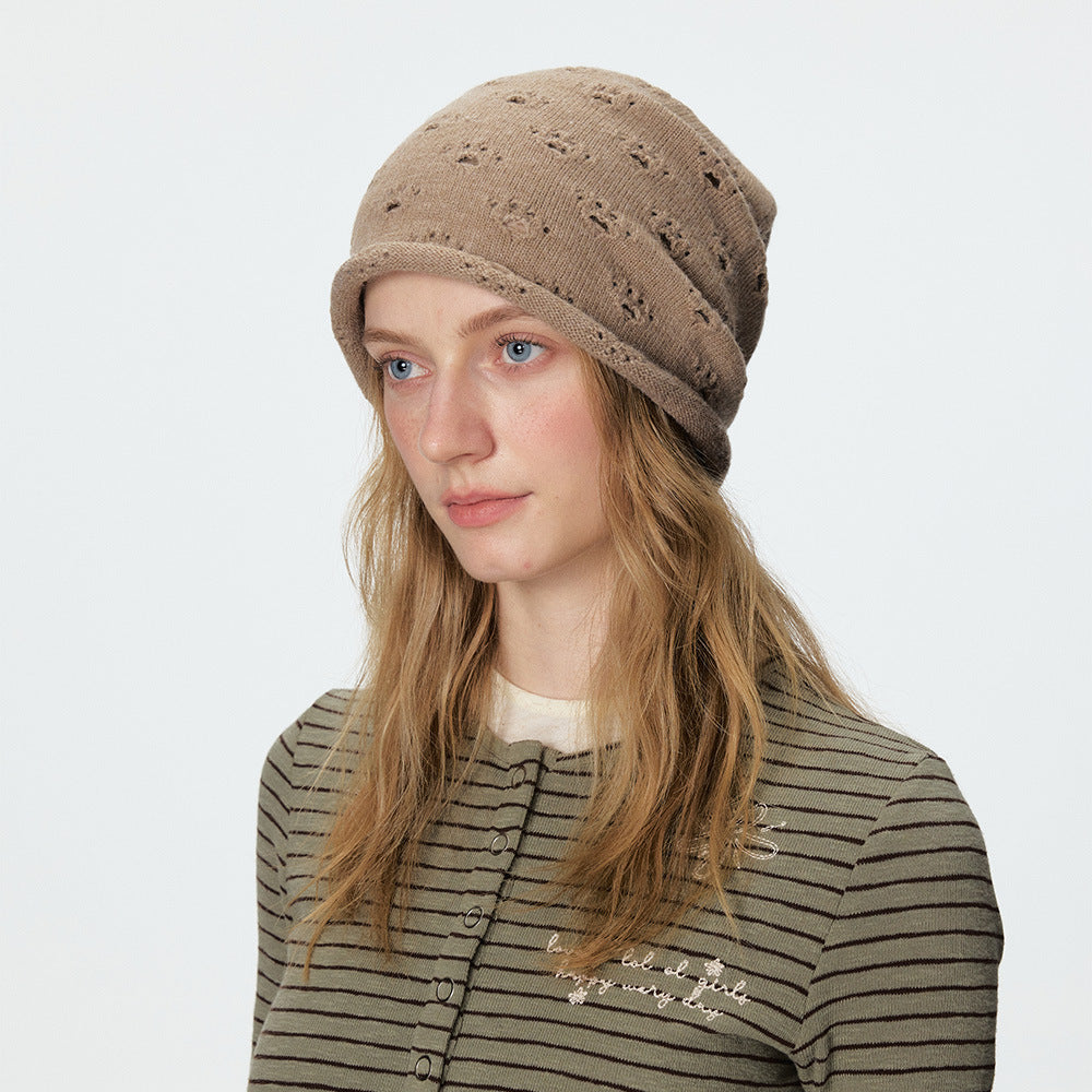 Hollow Out Slouchy Beanie - DippedShop Wholesale - #3971