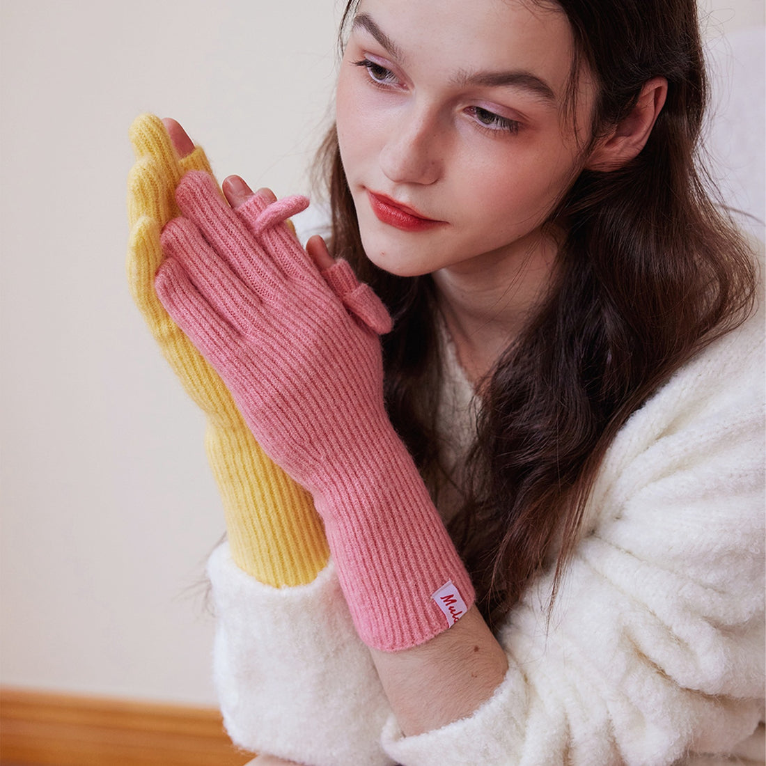 Wool Blend Knit Gloves - DippedShop Wholesale - #2931