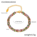 French Style Cubic Zirconia Tennis Bracelet 6W6JBR508