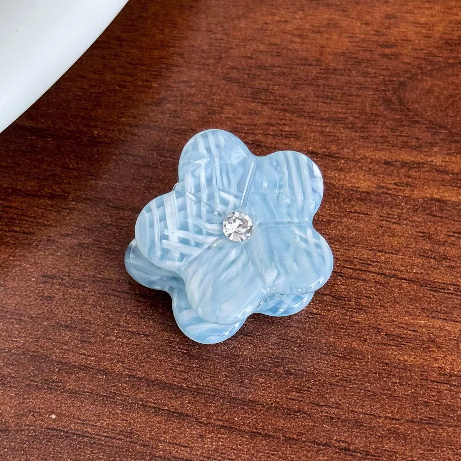 Cute Rhinestone Mini Flower Acetate Hair Claw 6W6HCP1247