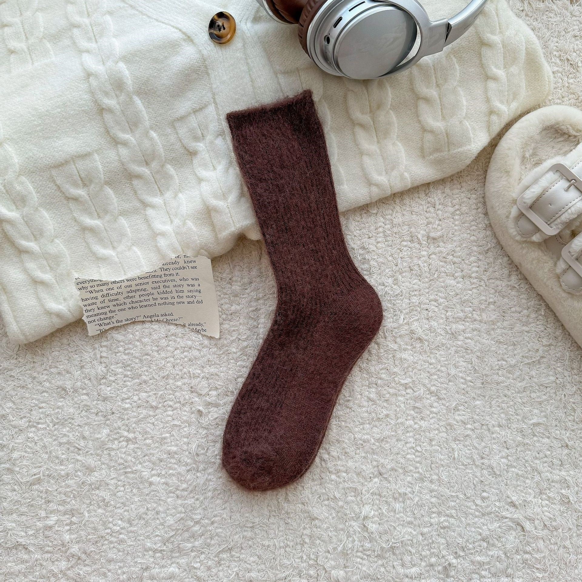 Thick Warm Crew Socks - DippedShop Wholesale - #8179