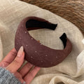 Polka Dot Wide Headband - DippedShop Wholesale - #9411