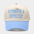 Color Contrast Letter Embroidery Adjustable Baseball Cap MK2BW6W6HAT94
