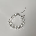 Simple Transparent Crystal Beaded Chain Bracelet 6W6JBR340