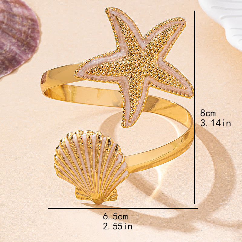 Trendy Gold Plated Irregular D - DippedShop Wholesale - #8707