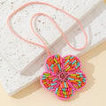 Sweet Handmade Beads Floral Pendant Keychain Bag Charm 6W10BBC778