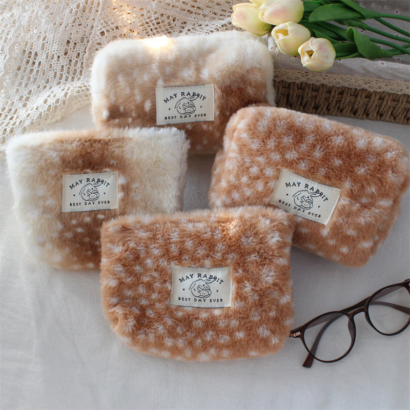 Plush Portable Cosmetic Bag - DippedShop Wholesale - #2435