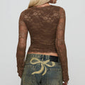 Floral Lace Cropped Top - DippedShop Wholesale - #7139