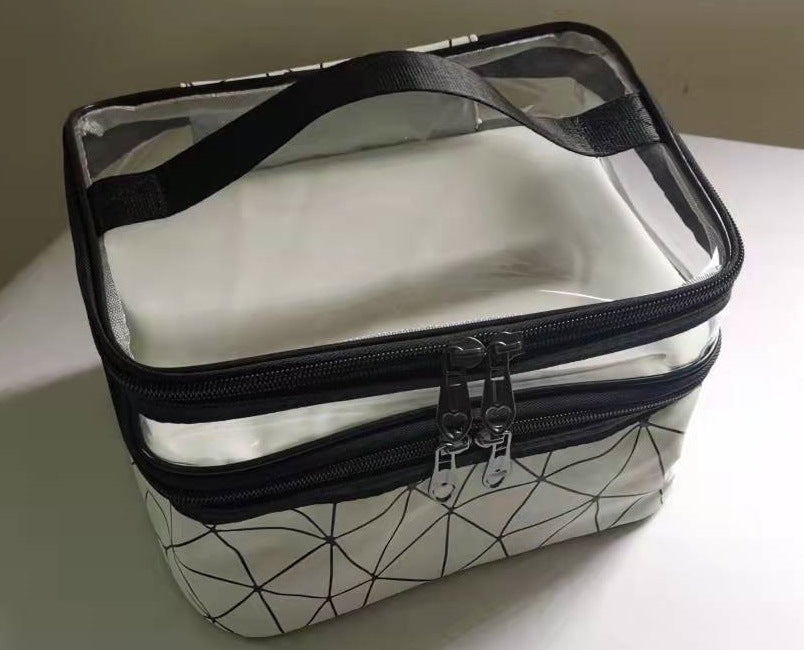 Double-Layer Cosmetic Bag - DippedShop Wholesale - #9987