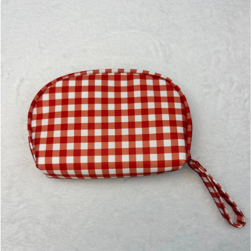 Plaid Large Capacity Cosmetic Bag - DippedShop Wholesale - #3603