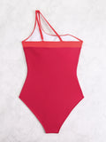 Vintage One-Shoulder Swimsuit - DippedShop Wholesale - #2083