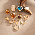 Resin Gemstone Statement Ring - DippedShop Wholesale - #1587