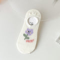 Floral Mesh No Show Socks - DippedShop Wholesale - #0595