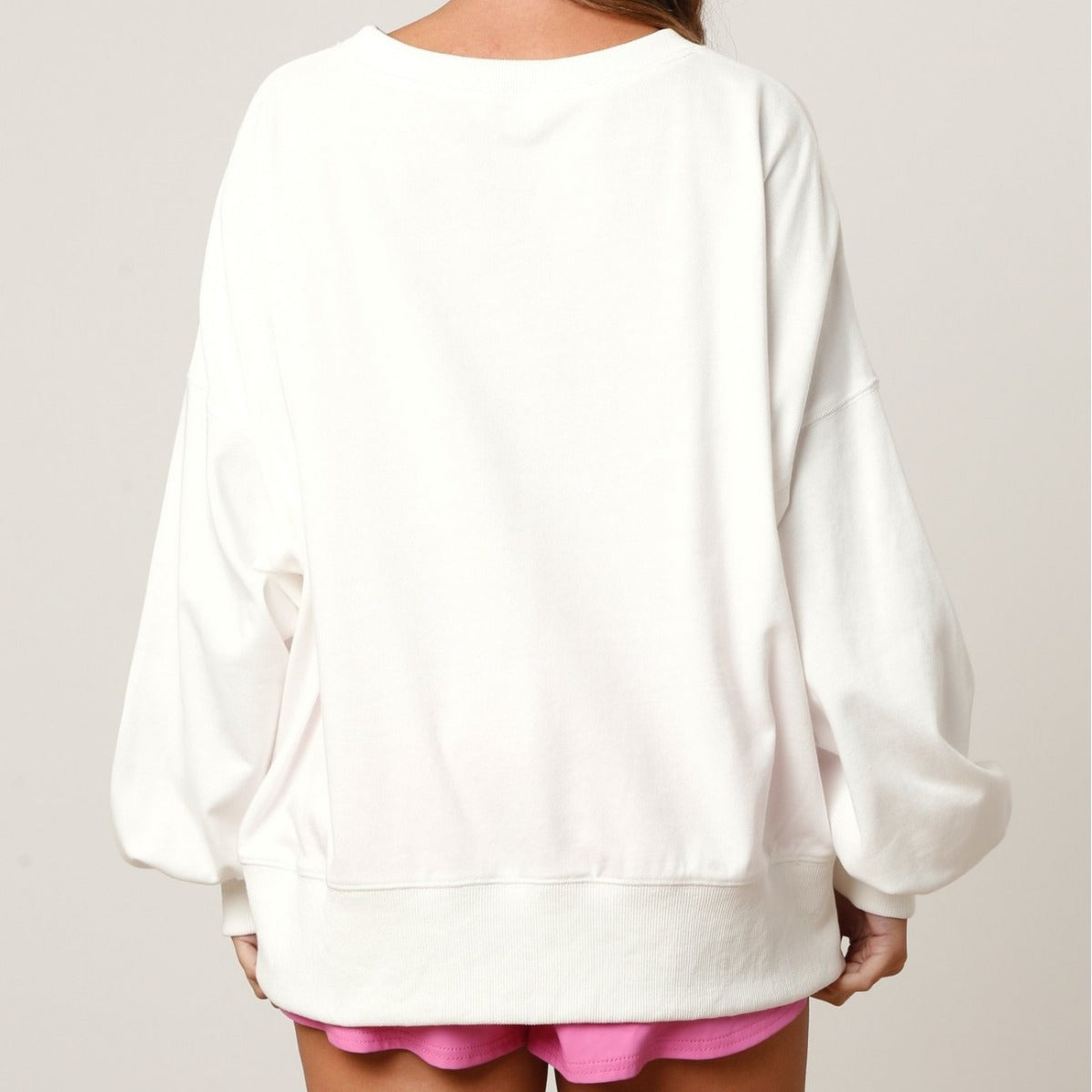 Color Block Sequin Sweatshirt - DippedShop Wholesale - #2195