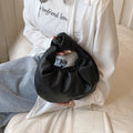Minimalist Crescent Leather Handbag - DippedShop Wholesale - #2579