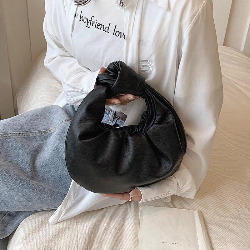 Minimalist Crescent Leather Handbag - DippedShop Wholesale - #2579