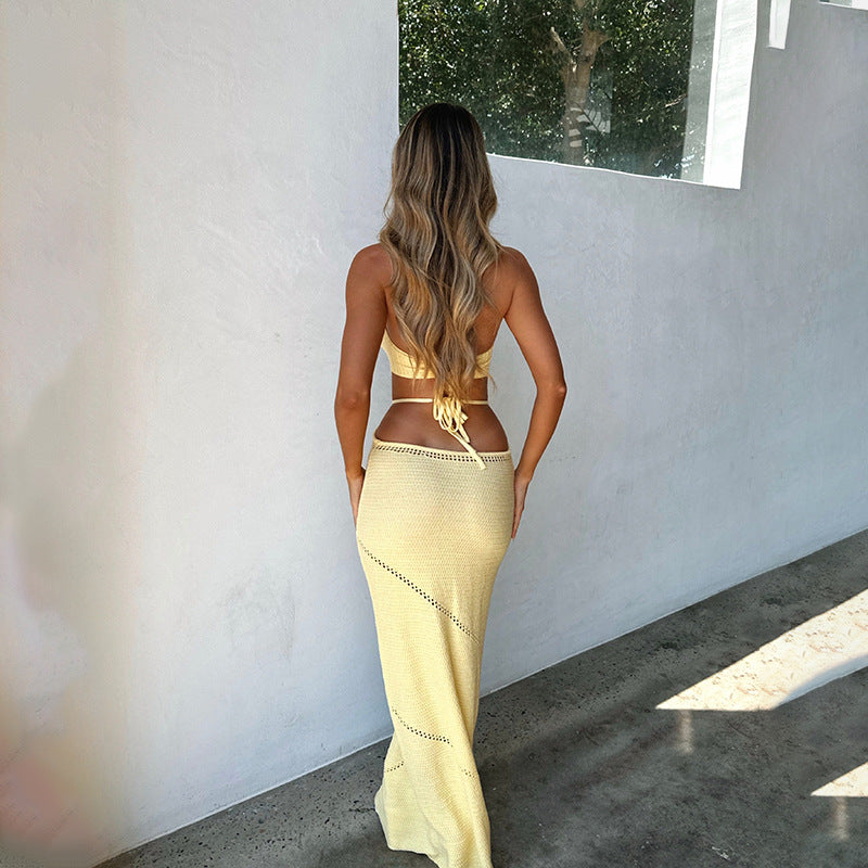 Sexy Hollow Knit Cover Up - DippedShop Wholesale - #7395